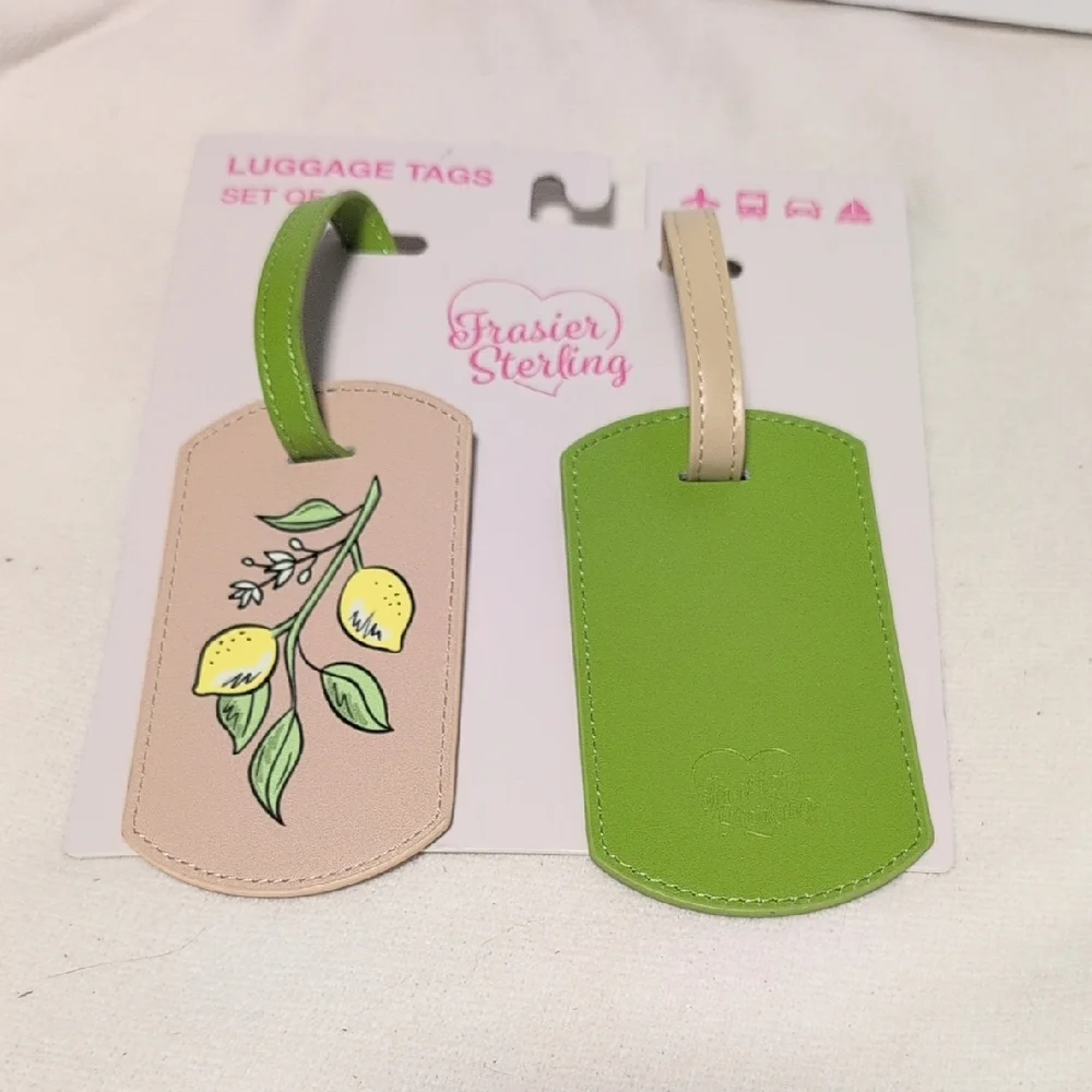 Frasier Sterling Lemon Theme Travel Luggage Tags - Picture 2 of 7